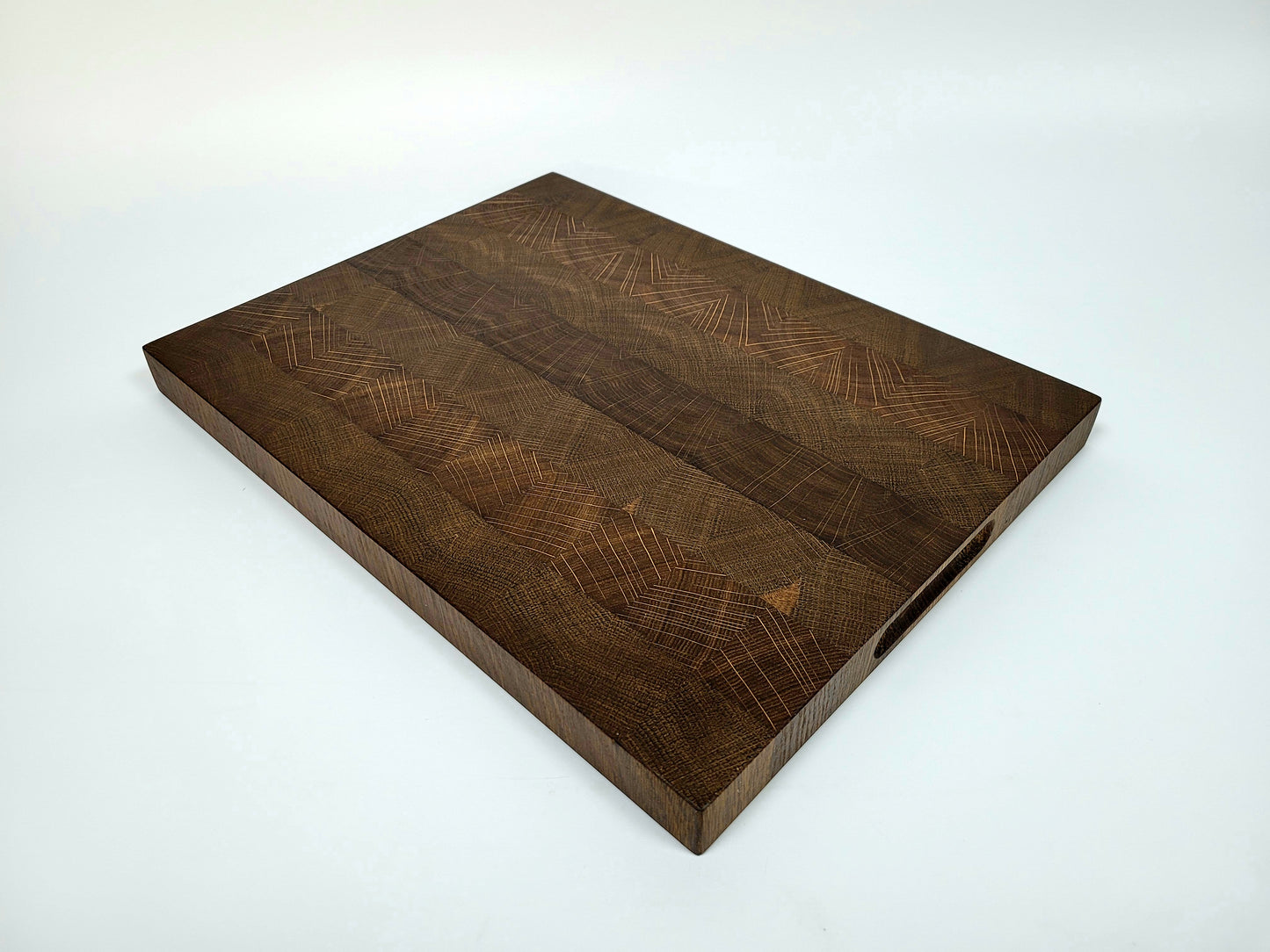 Eiche Stirnholzbrett angeräuchert #1