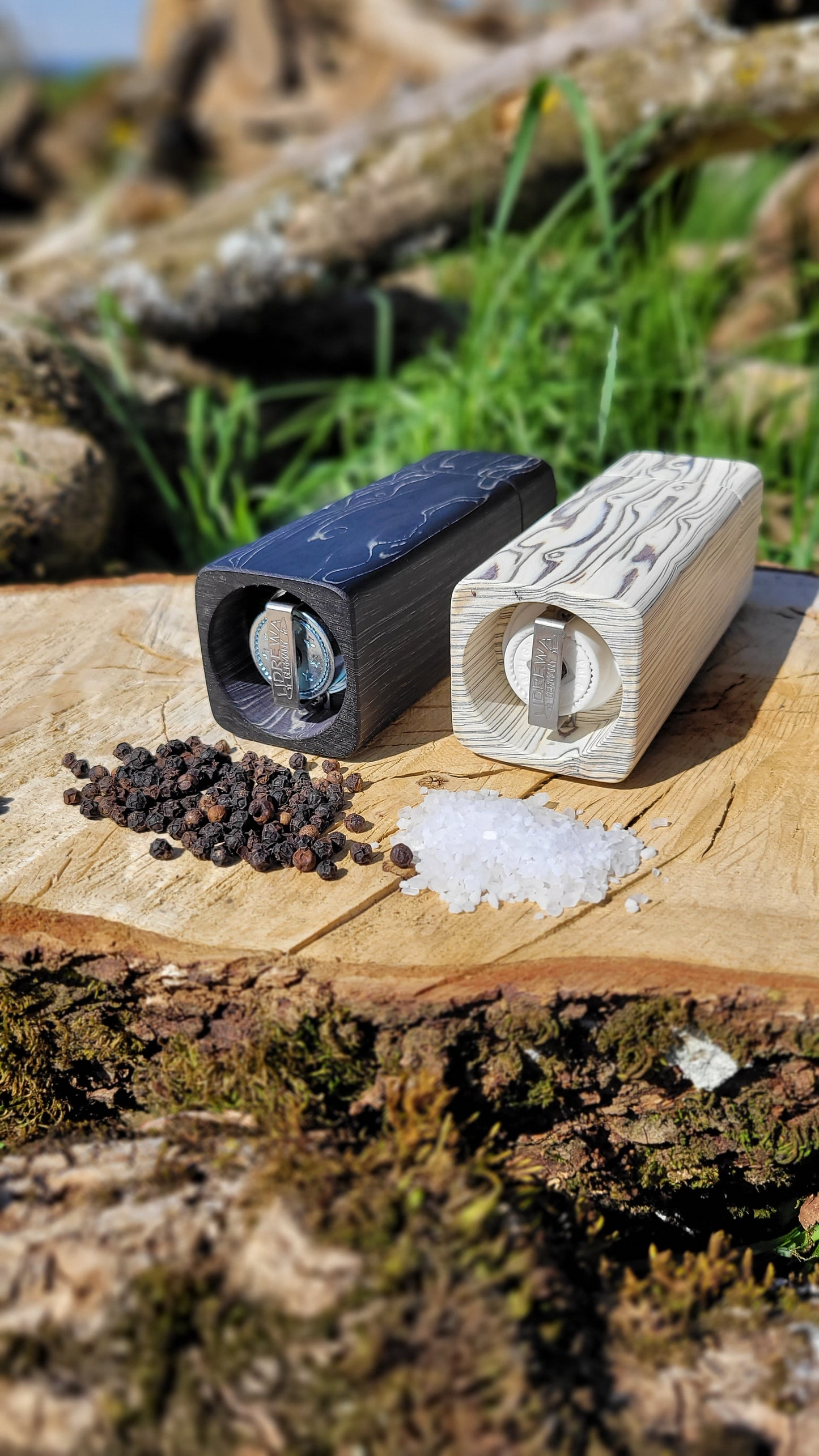Salz- und Pfeffermühlen Set (Birke Maser Saraifo)