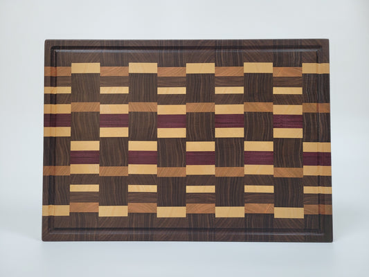 Schneidebrett Muster (Nussbaum, Ahorn, Kirsche, Amaranth)