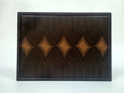 Nussbaum Stirnholzbrett Diamant #1