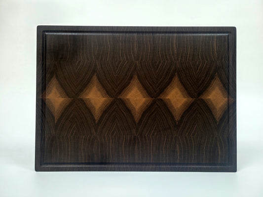 Nussbaum Stirnholzbrett Diamant #1