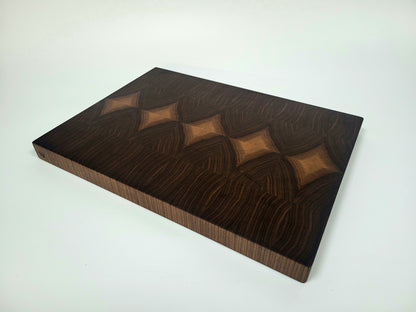Nussbaum Stirnholzbrett Diamant #1