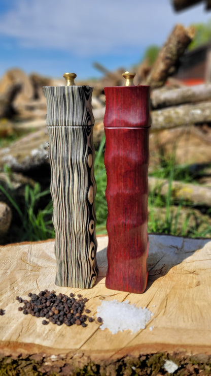 Salz- und Pfeffermühlen Set (Red Devil und Zebra)