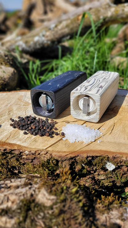 Salz- und Pfeffermühlen Set (Birke Maser Saraifo)