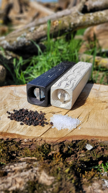 Salz- und Pfeffermühlen Set (Birke Maser Saraifo)