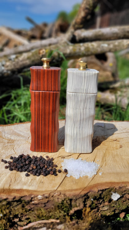 Salz- und Pfeffermühlen Set (Saraifo Cocobolo und Birke)