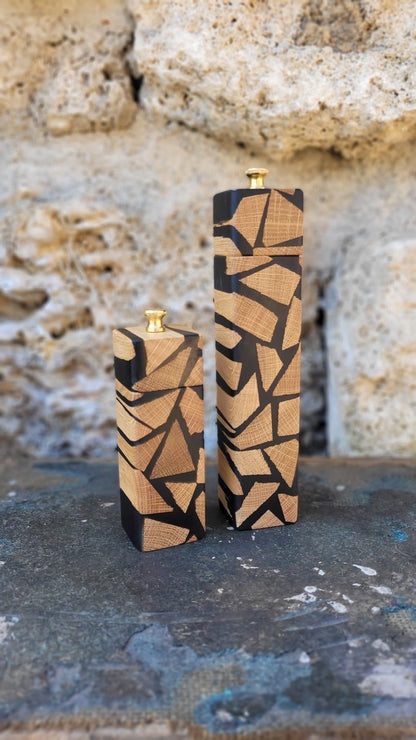 Pfeffermühle Eiche mit Epoxy