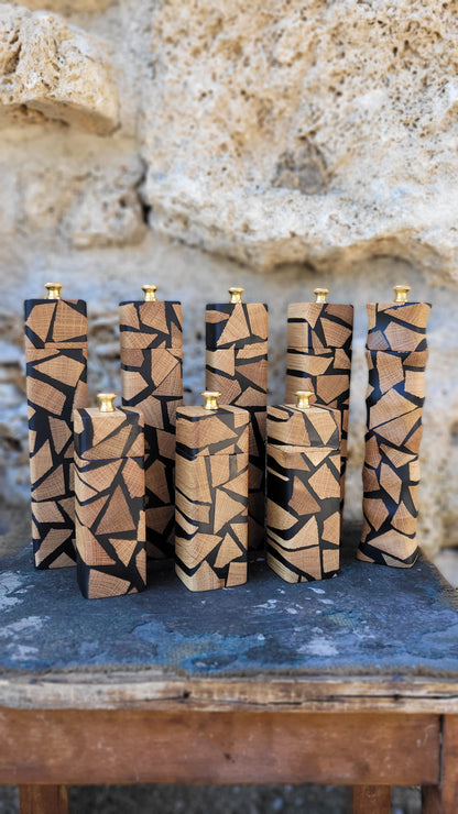 Pfeffermühle Eiche mit Epoxy