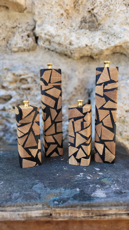 Pfeffermühle Eiche mit Epoxy